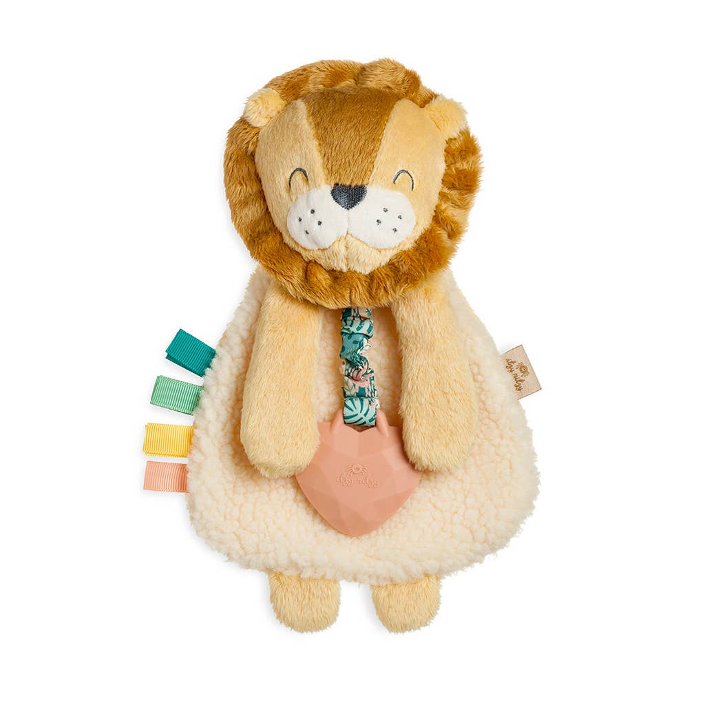 Lion Plush with Silicone Teether Toy