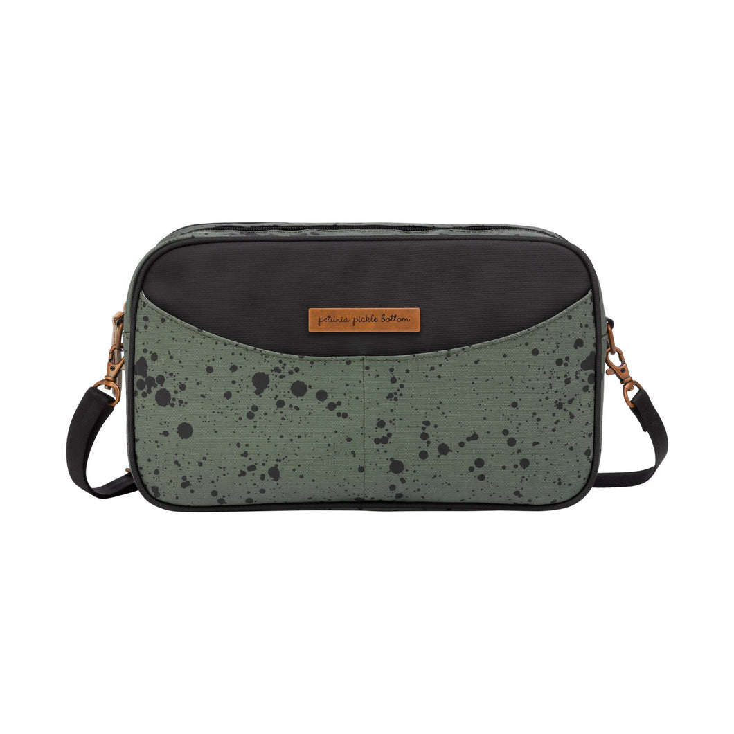 Companion Diaper Changer Clutch in Olive Ink Blot