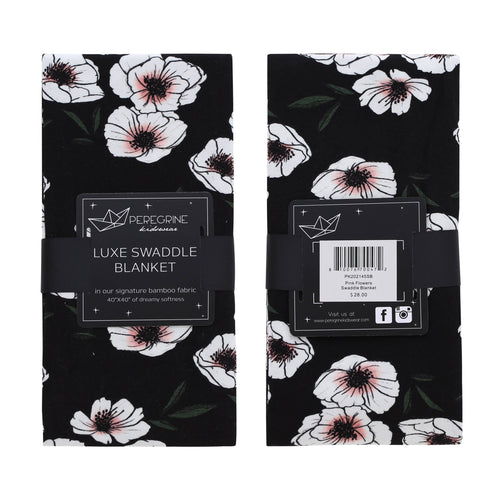 Midnight Magnolia  Bamboo Luxe Swaddle Blanket