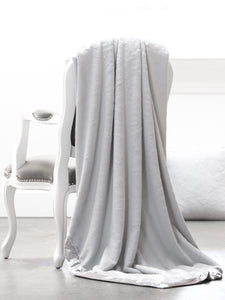 LG Luxe™ Throw Blanket, Silver