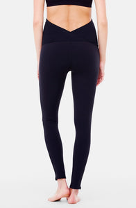 Active Maternity Leggings with Crossover Panel
