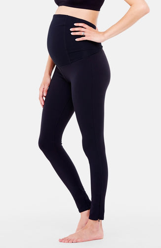 Active Maternity Leggings with Crossover Panel