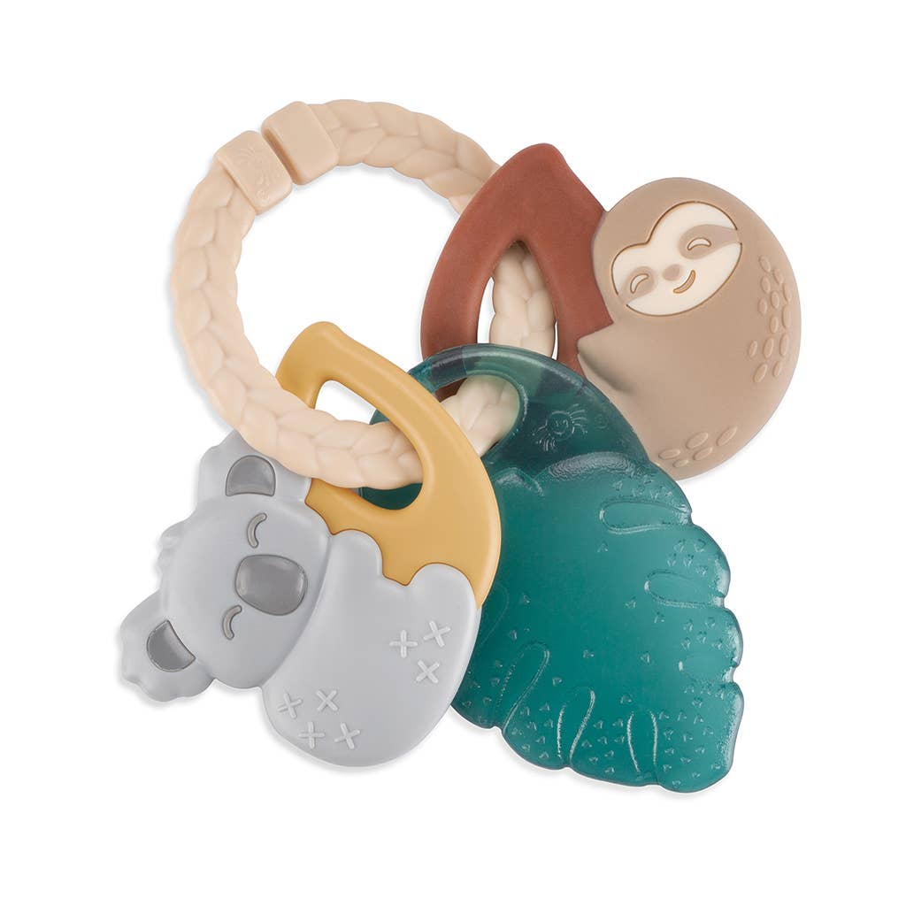 Tropical Textured Ring with Teether + Rattle