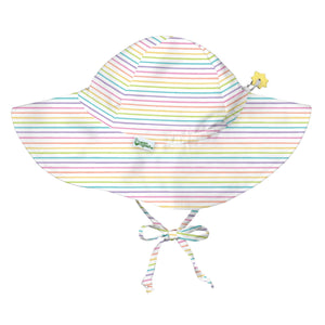 Brim Sun Protection Hat - Rainbow Stripe, 0-6m